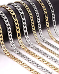 Figaro-Ketten Silber und Gold